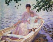 埃德蒙 查尔斯 塔贝尔 : Mother and Child in a Boat